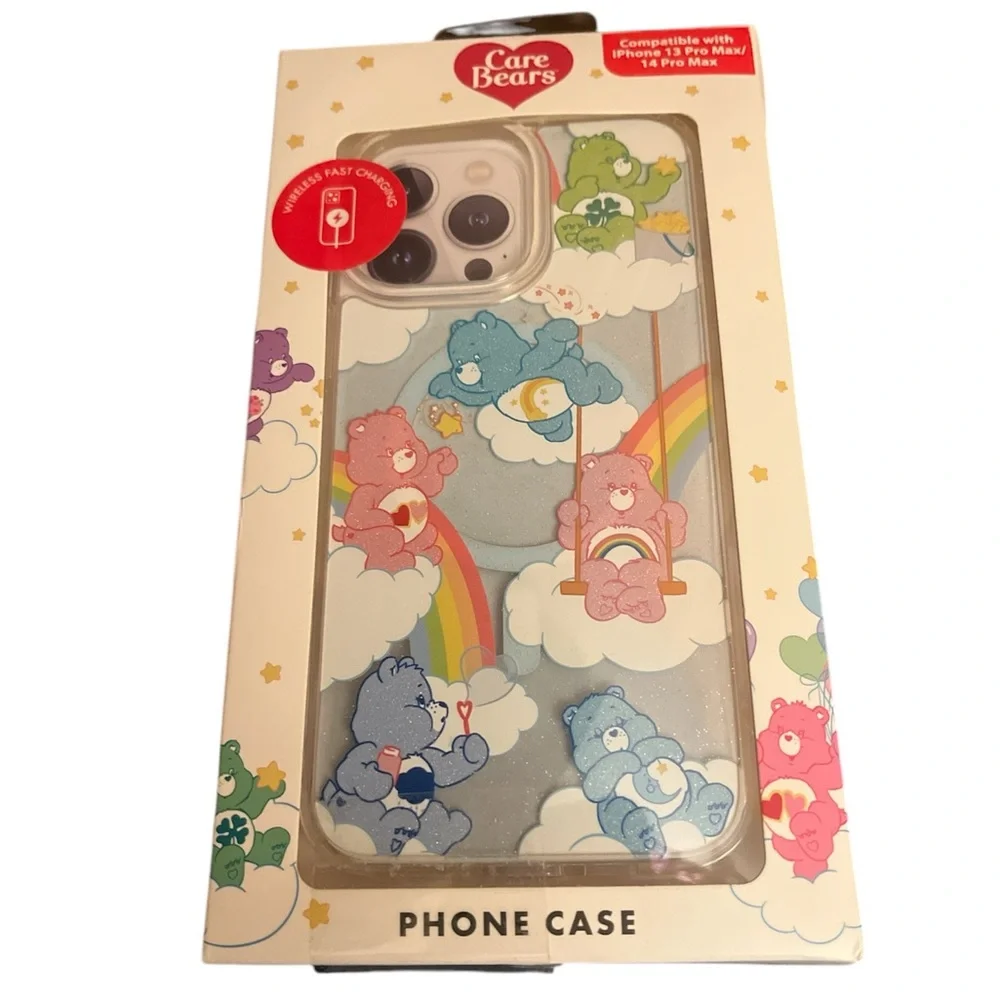 NEW IN BOX CARE BEARS iPHONE 13 PRO MAX/ 14 PRO MAX PHONE CASE